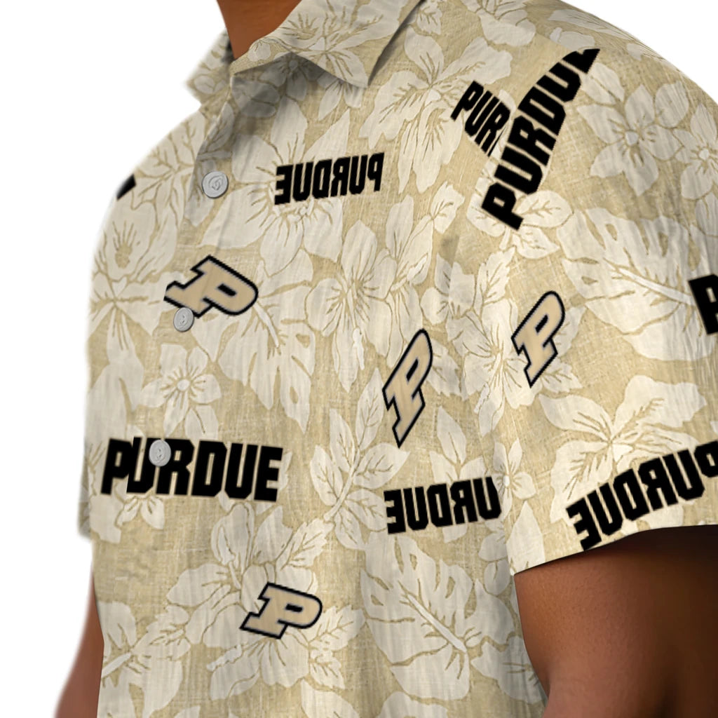 Purdue Boilermakers Hawaiian Shirt - Hibiscus Oasis | Hula Hawaiian Shirts