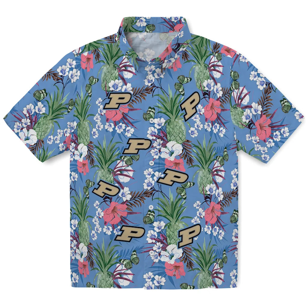 Purdue Boilermakers Hawaiian Shirt - Pineapple Bouquet | Hula Hawaiian Shirts