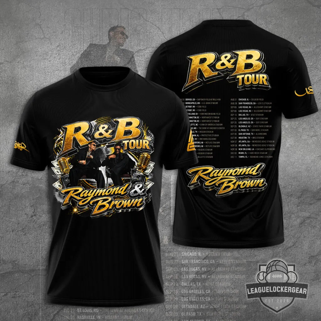 Raymond & Brown R&B Tour 3D T-Shirt - LeagueLockerGear