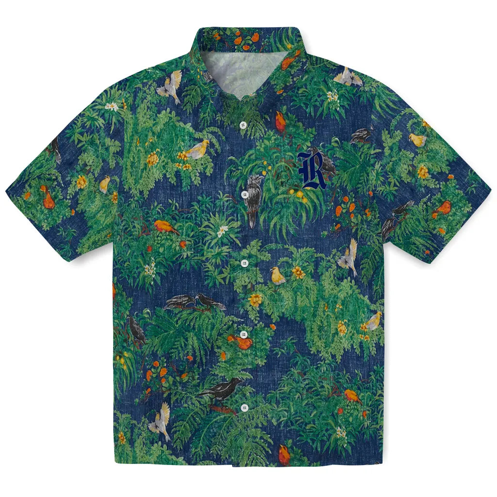 Rice Owls Hawaiian Shirt - Bird Canopy | Hula Hawaiian Shirts