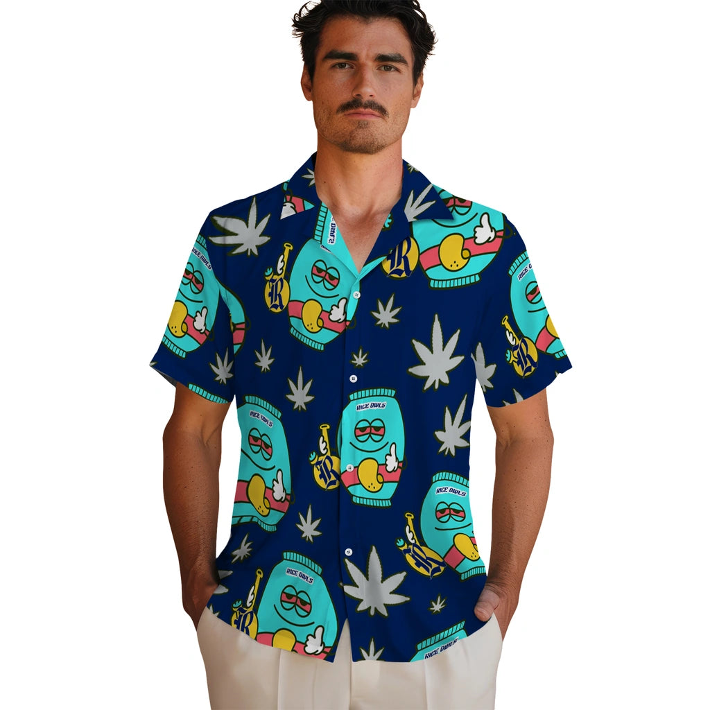 Rice Owls Hawaiian Shirt - Chill Vibe | Hula Hawaiian Shirts