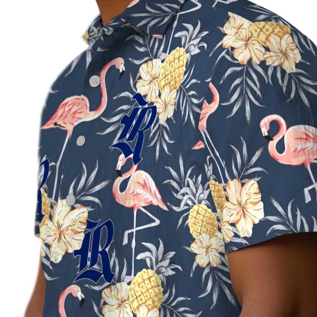 Rice Owls Hawaiian Shirt - Flamingo Hibiscus | Hula Hawaiian Shirts