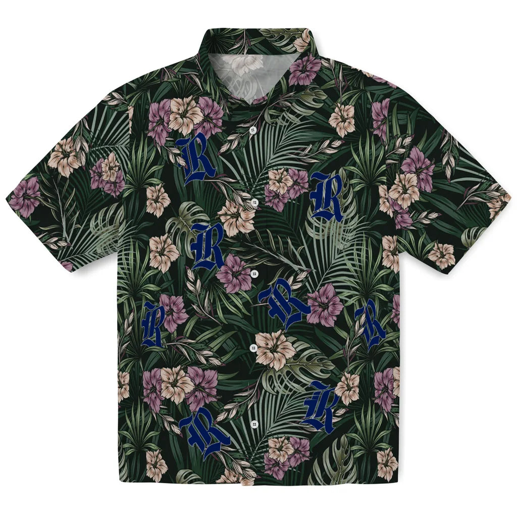 Rice Owls Hawaiian Shirt - Hibiscus Leaves Pattern | Hula Hawaiian Shirts