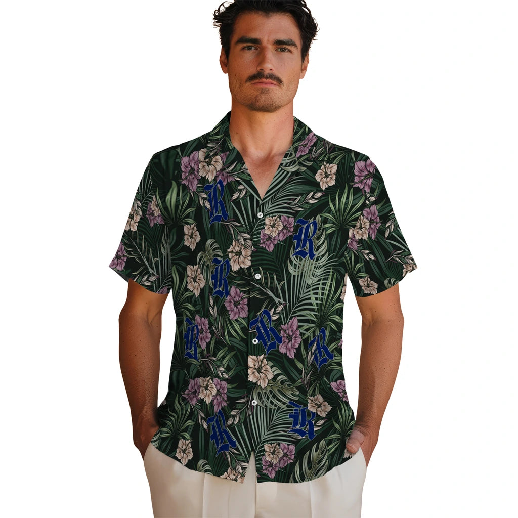 Rice Owls Hawaiian Shirt - Hibiscus Leaves Pattern | Hula Hawaiian Shirts