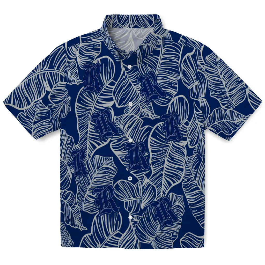 Rice Owls Hawaiian Shirt - Leaf Outline | Hula Hawaiian Shirts