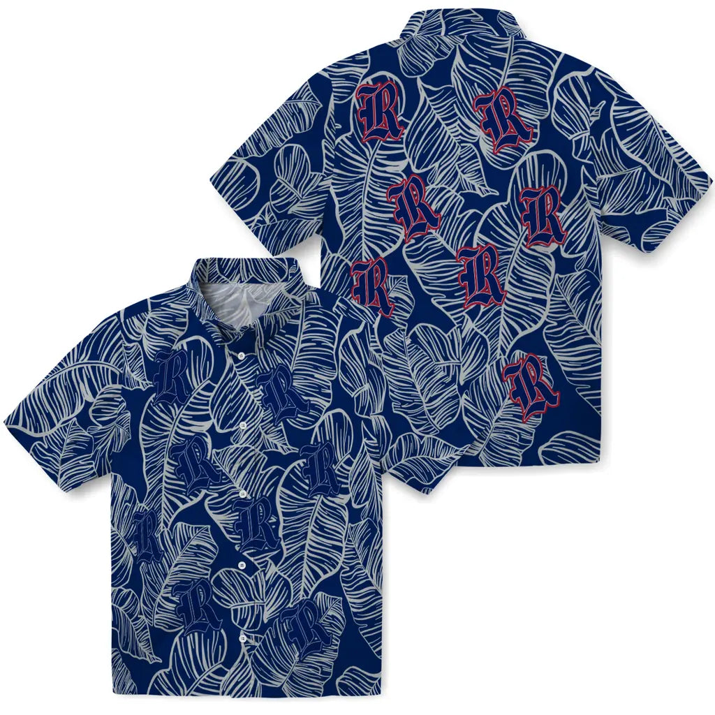 Rice Owls Hawaiian Shirt - Leaf Outline | Hula Hawaiian Shirts