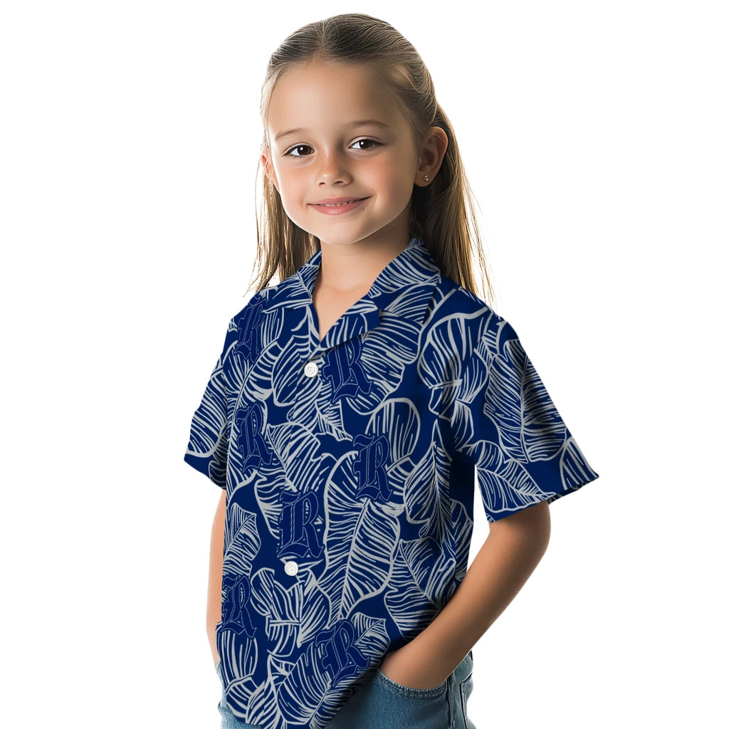 Rice Owls Hawaiian Shirt - Leaf Outline | Hula Hawaiian Shirts