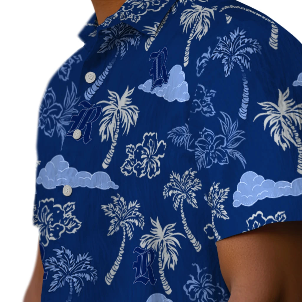 Rice Owls Hawaiian Shirt - Palm And Clouds | Hula Hawaiian Shirts