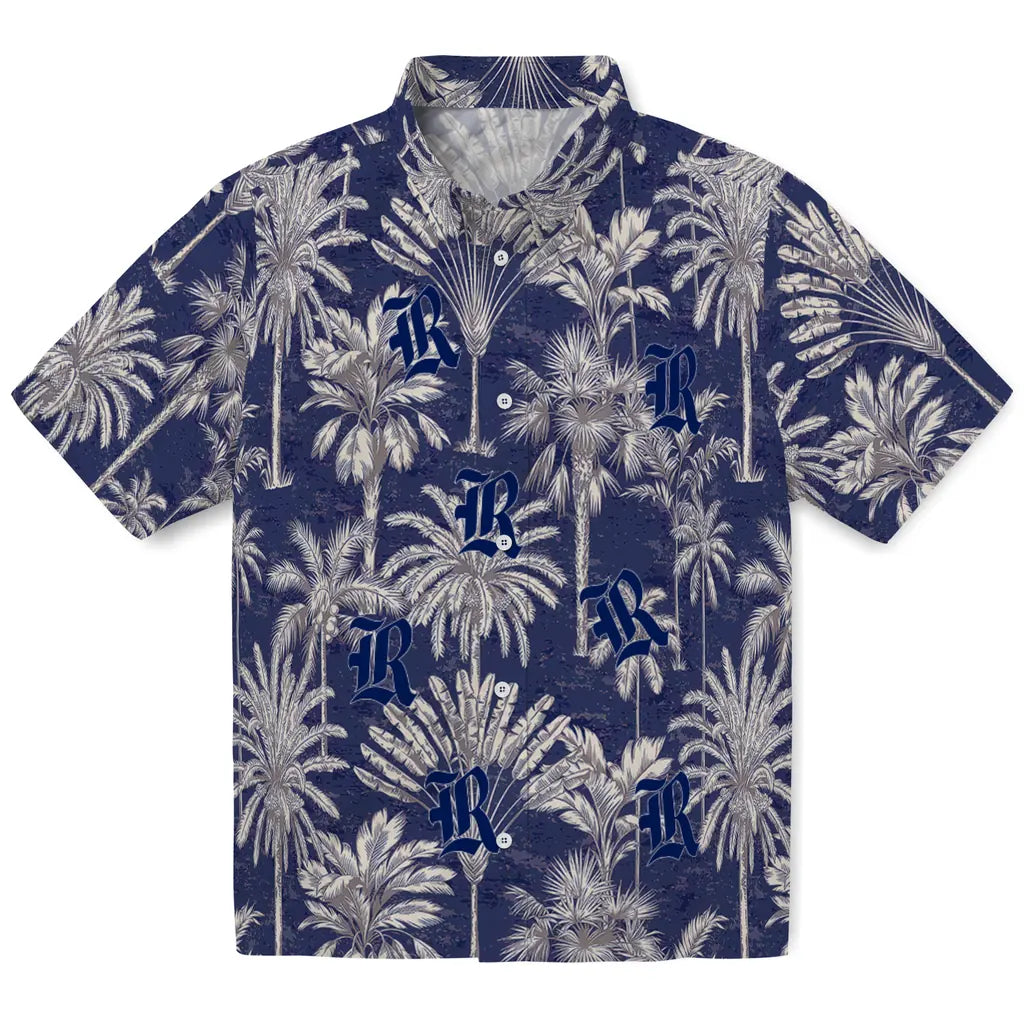 Rice Owls Hawaiian Shirt - Vintage Palm Tree | Hula Hawaiian Shirts