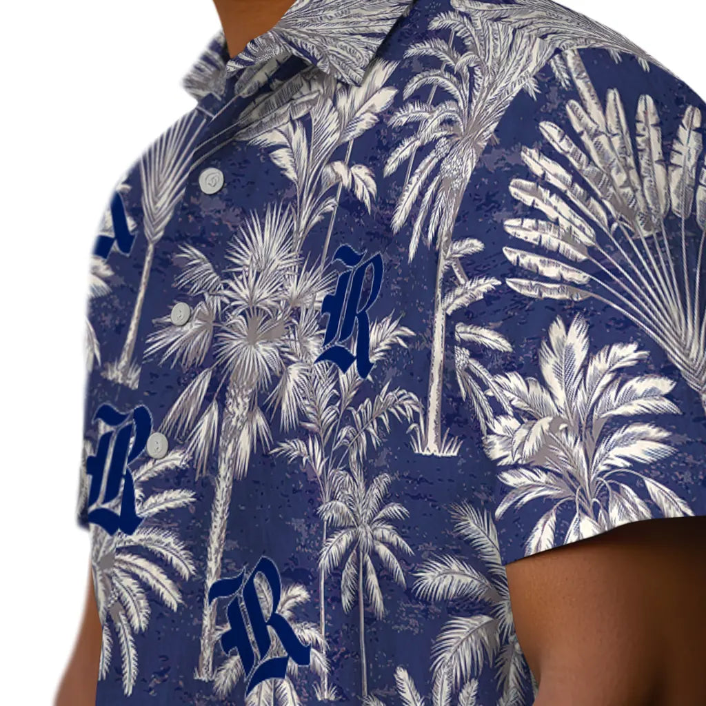 Rice Owls Hawaiian Shirt - Vintage Palm Tree | Hula Hawaiian Shirts