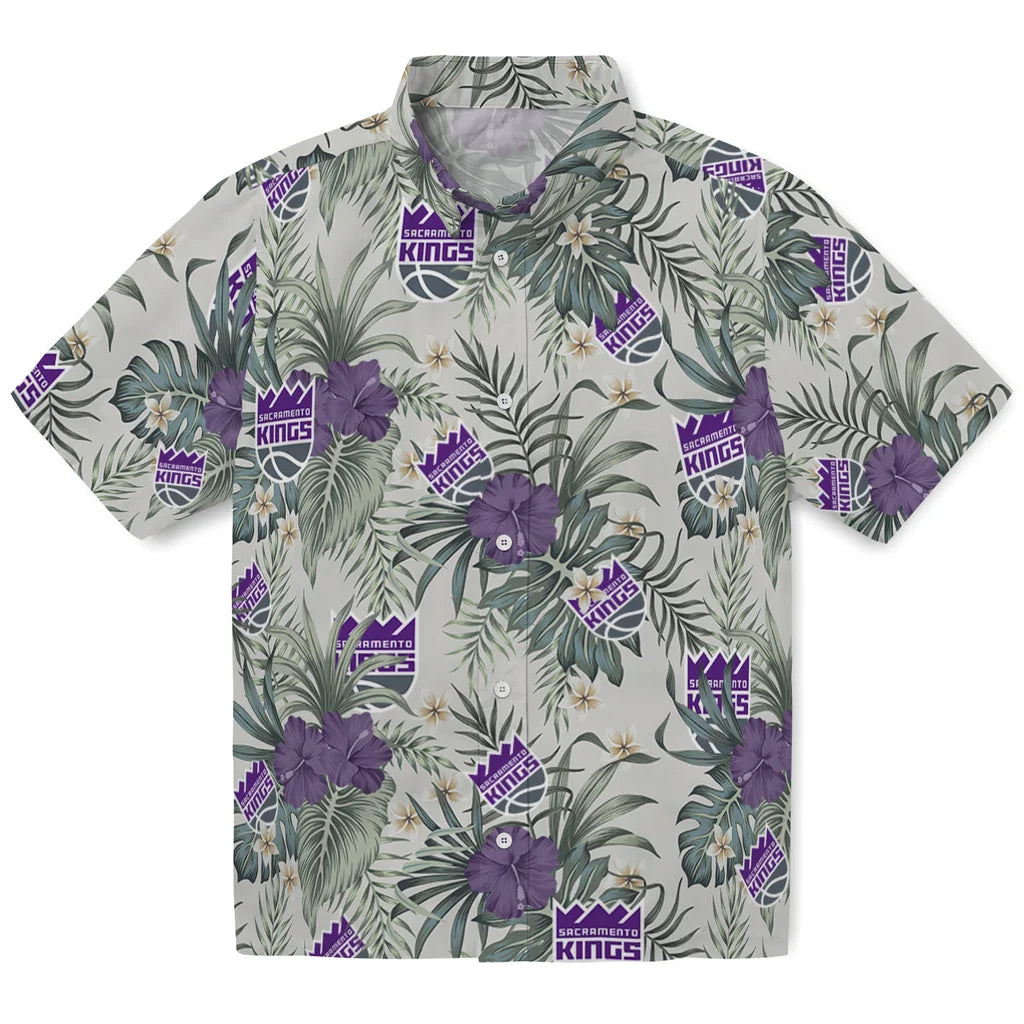 Sacramento Kings Hawaiian Shirt - Hibiscus Designs | Hula Hawaiian Shirts