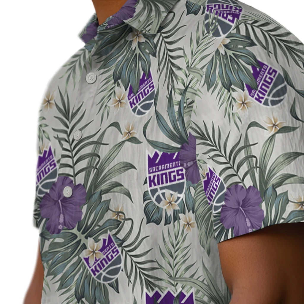 Sacramento Kings Hawaiian Shirt - Hibiscus Designs | Hula Hawaiian Shirts