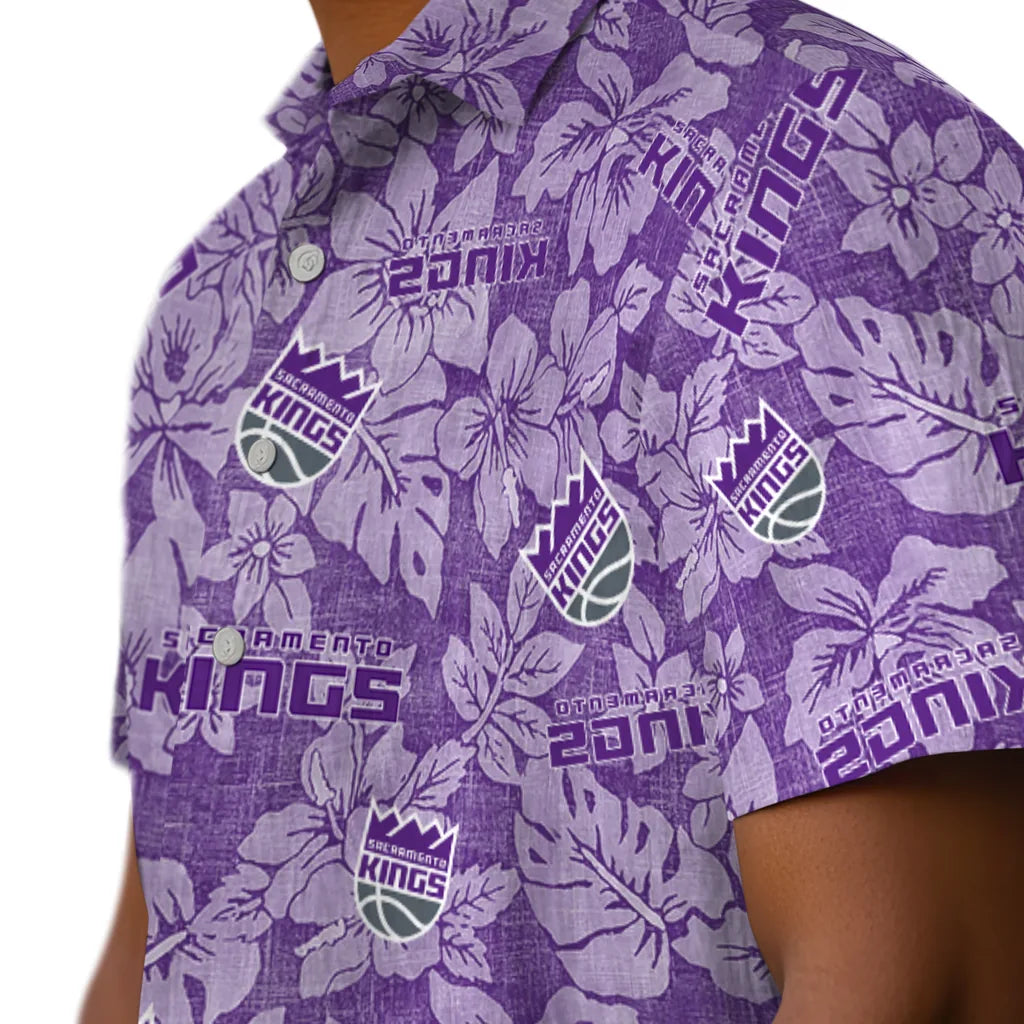 Sacramento Kings Hawaiian Shirt - Hibiscus Oasis | Hula Hawaiian Shirts