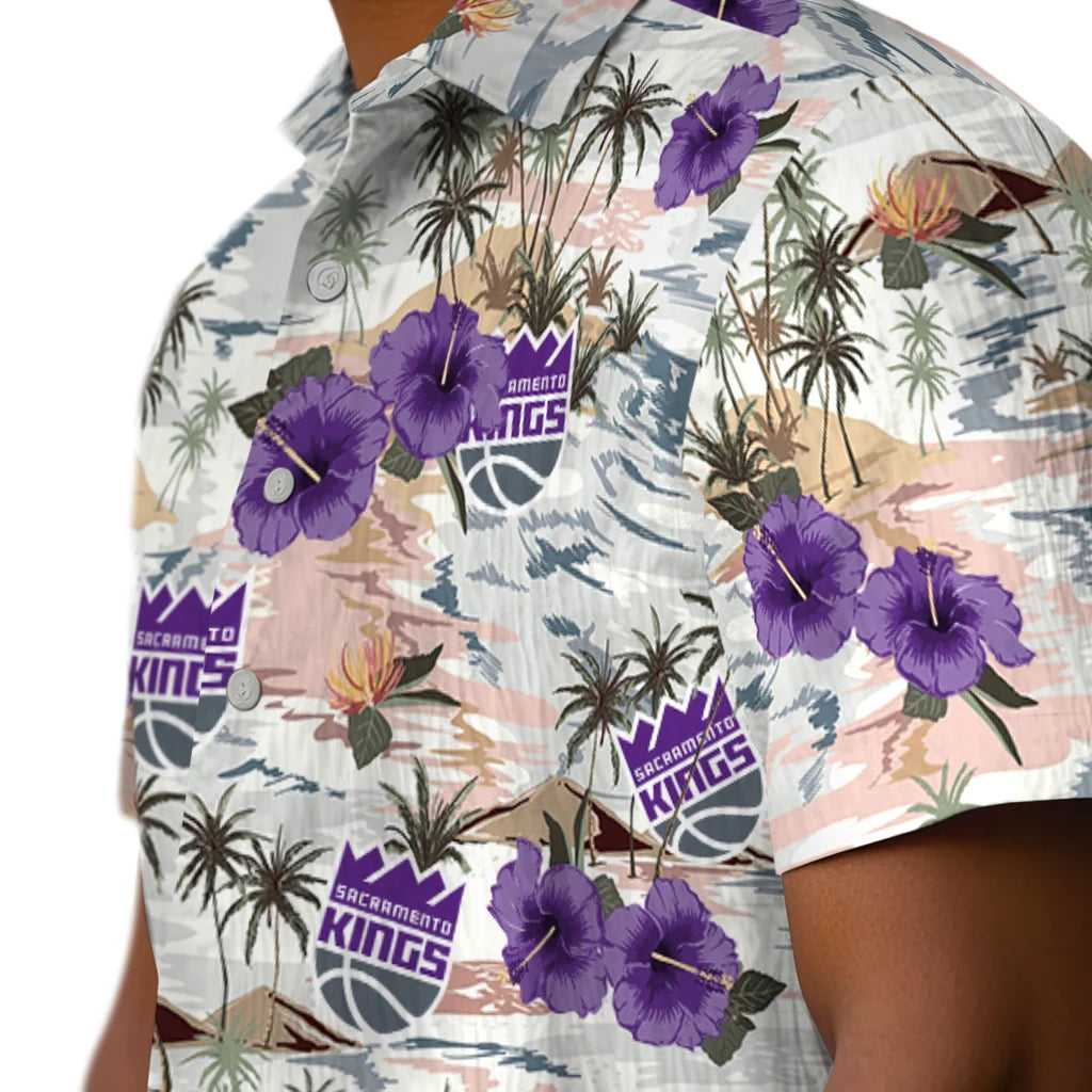Sacramento Kings Hawaiian Shirt - Hibiscus Seaside | Hula Hawaiian Shirts
