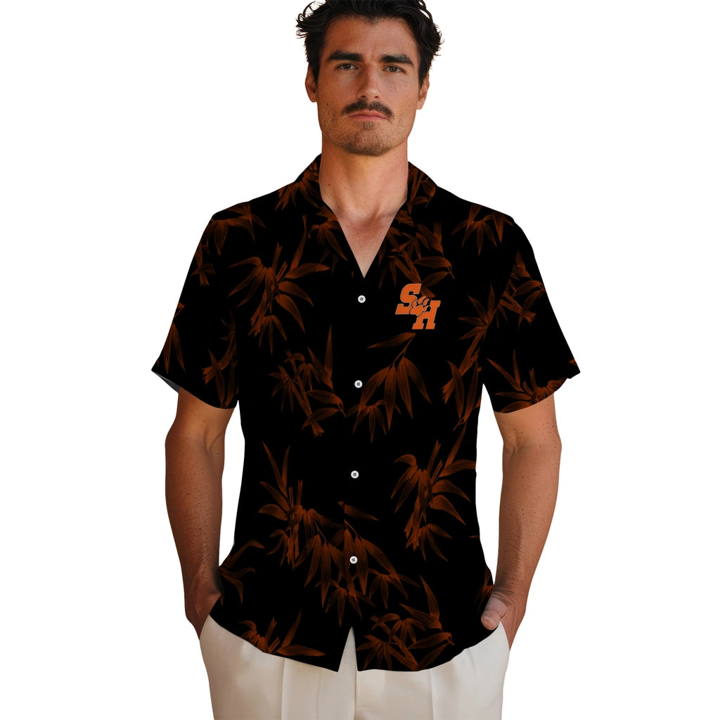 Sam Houston Bearkats Hawaiian Shirt - Bamboo Branches | Hula Hawaiian Shirts