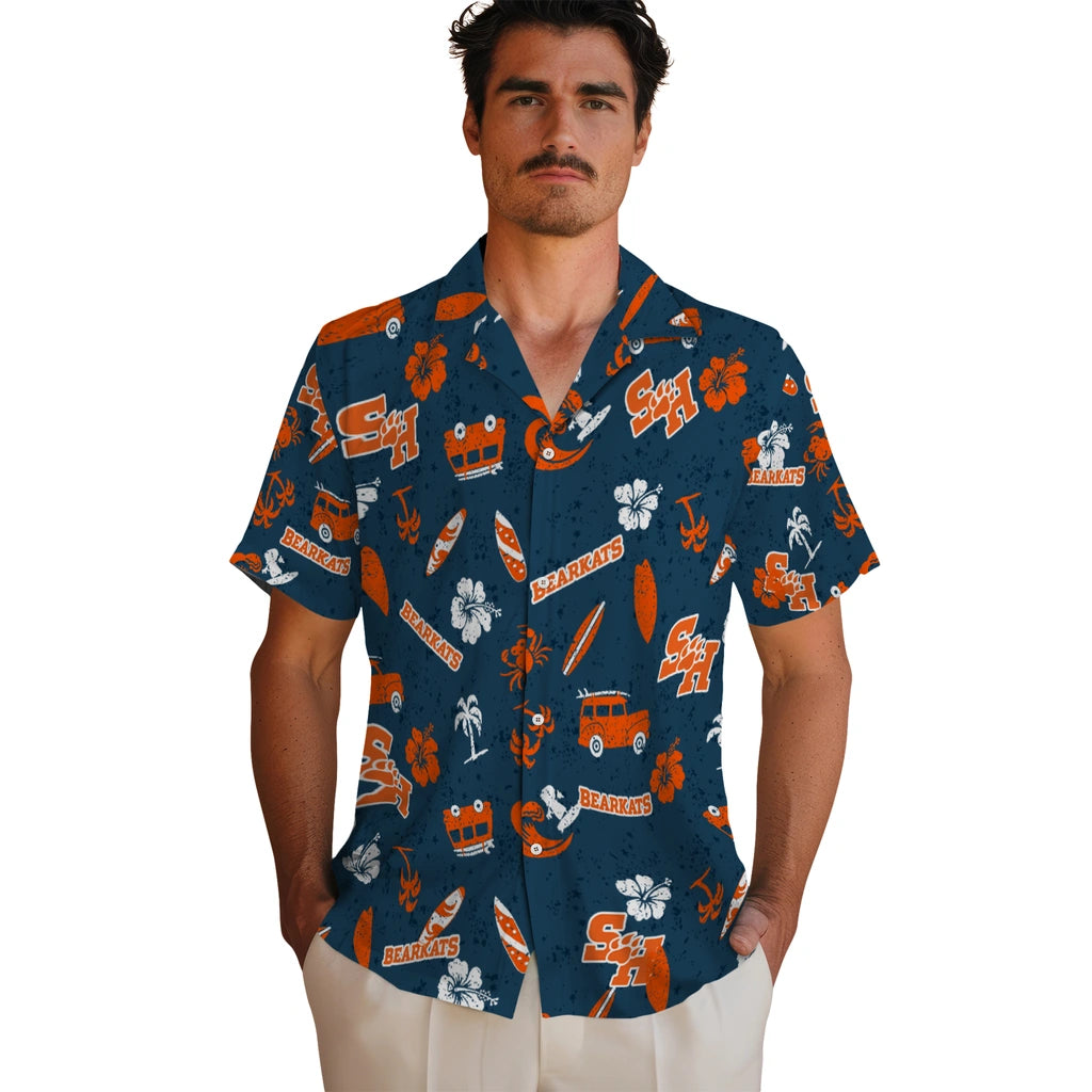 Sam Houston Bearkats Hawaiian Shirt - Beach Vibe | Hula Hawaiian Shirts