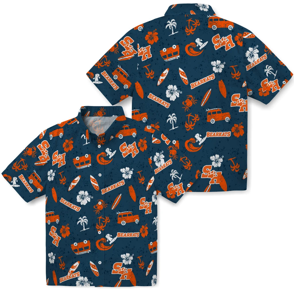 Sam Houston Bearkats Hawaiian Shirt - Beach Vibe | Hula Hawaiian Shirts