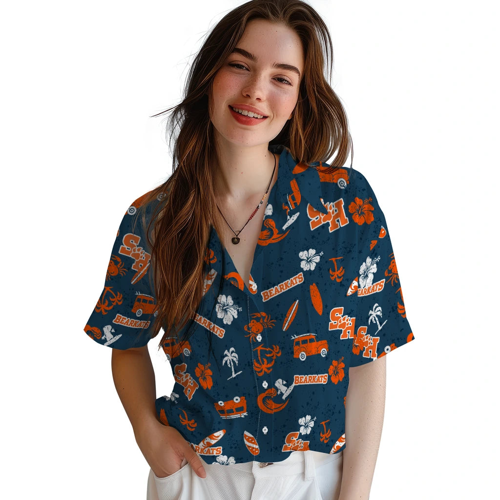 Sam Houston Bearkats Hawaiian Shirt - Beach Vibe | Hula Hawaiian Shirts