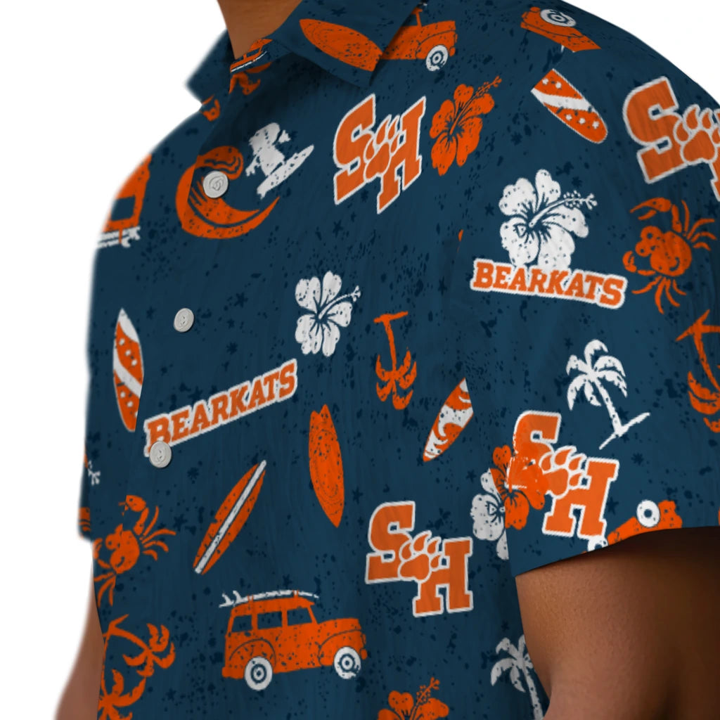Sam Houston Bearkats Hawaiian Shirt - Beach Vibe | Hula Hawaiian Shirts