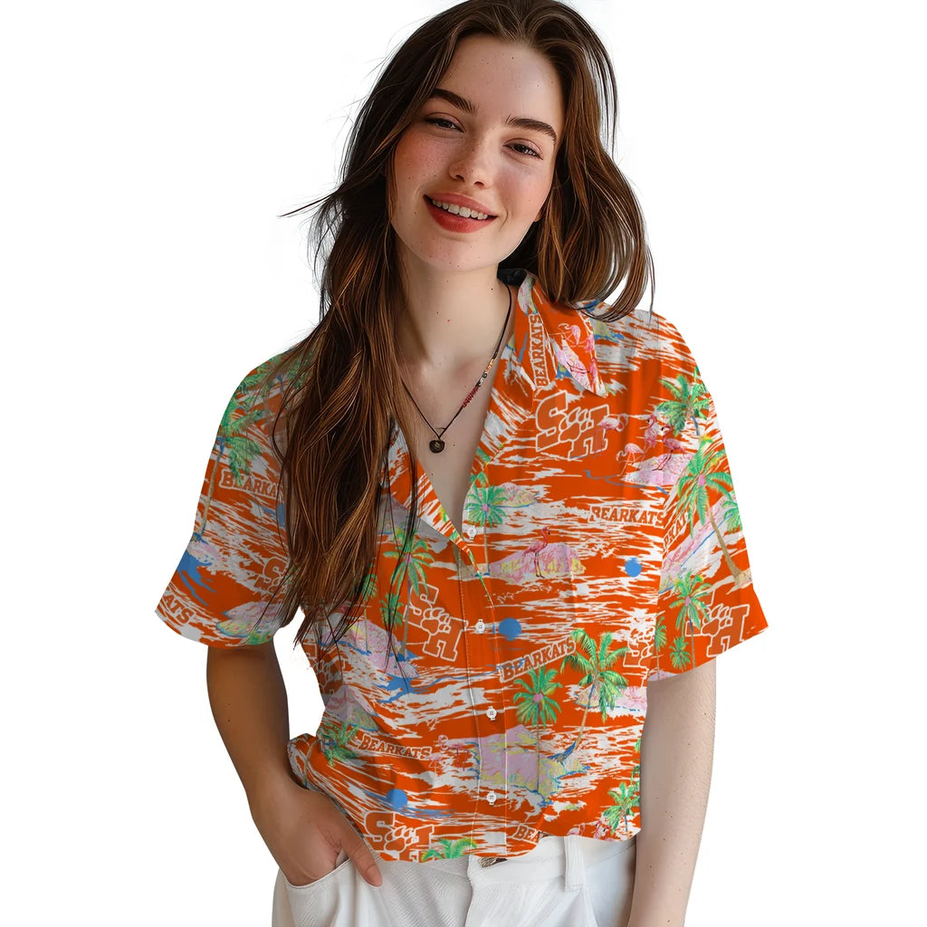 Sam Houston Bearkats Hawaiian Shirt - Hawaii Island | Hula Hawaiian Shirts