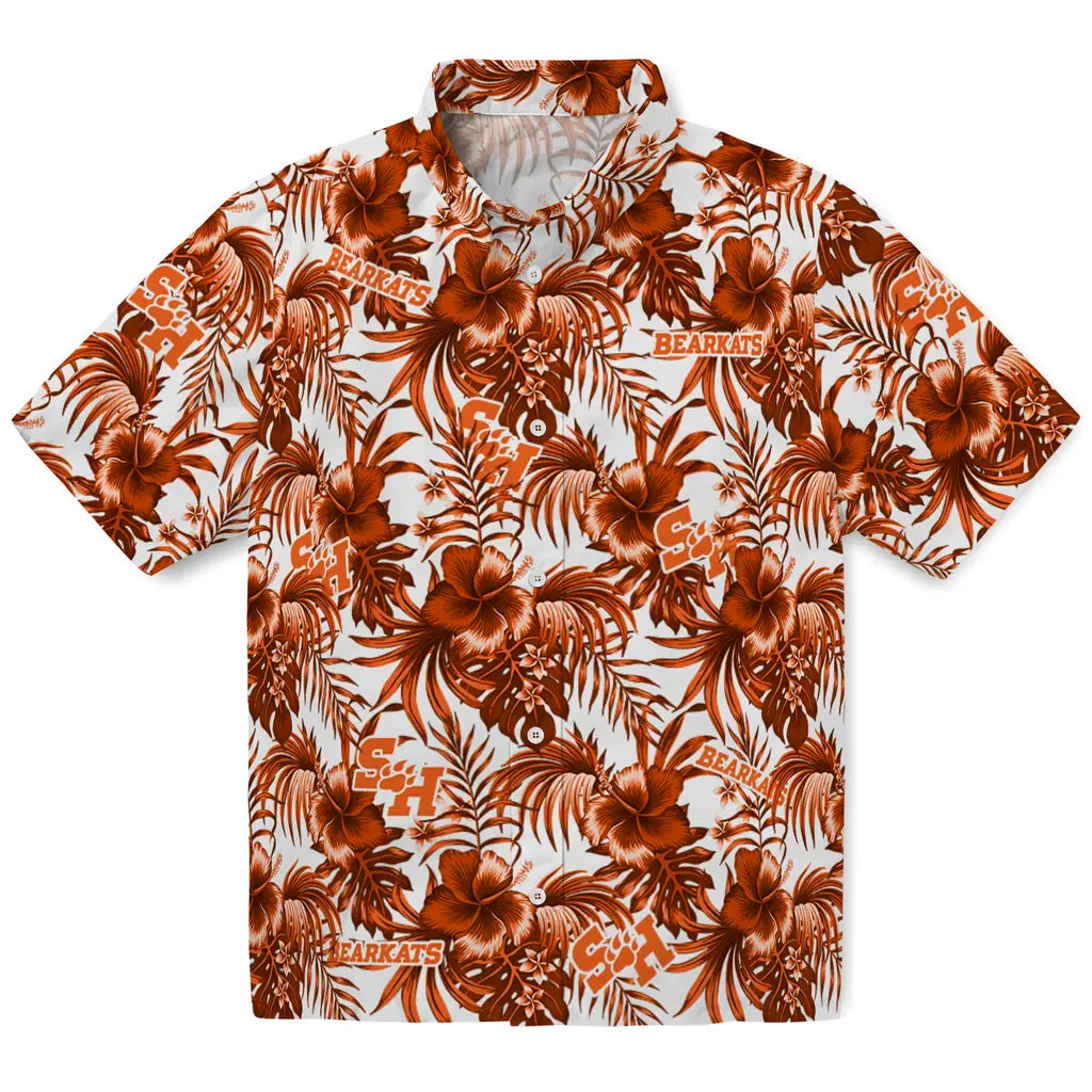 Sam Houston Bearkats Hawaiian Shirt - Hibiscus Exotic | Hula Hawaiian Shirts