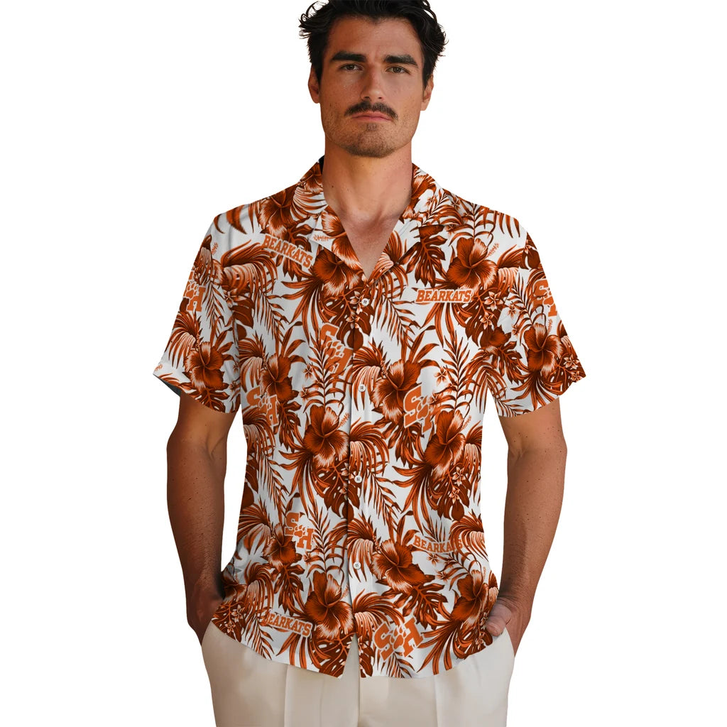 Sam Houston Bearkats Hawaiian Shirt - Hibiscus Exotic | Hula Hawaiian Shirts