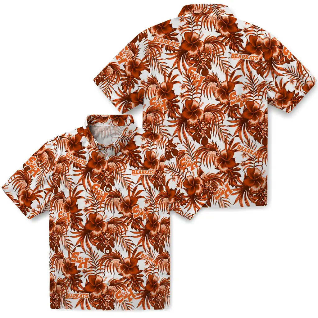 Sam Houston Bearkats Hawaiian Shirt - Hibiscus Exotic | Hula Hawaiian Shirts