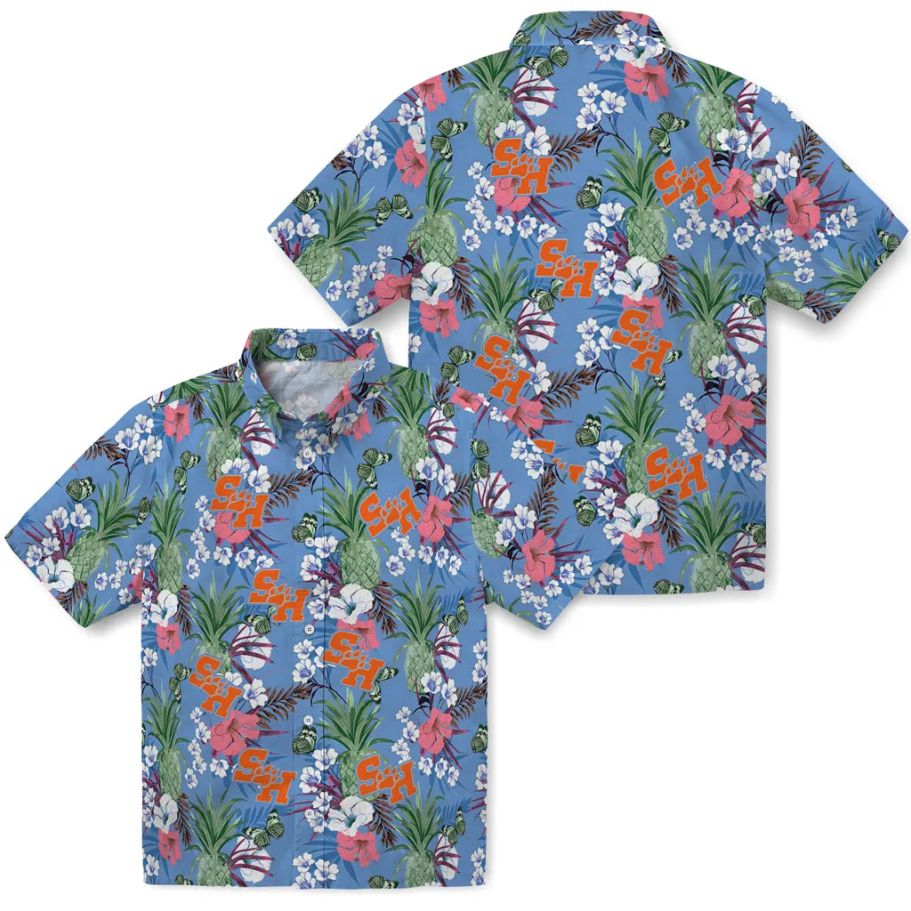 Sam Houston Bearkats Hawaiian Shirt - Pineapple Bouquet | Hula Hawaiian Shirts