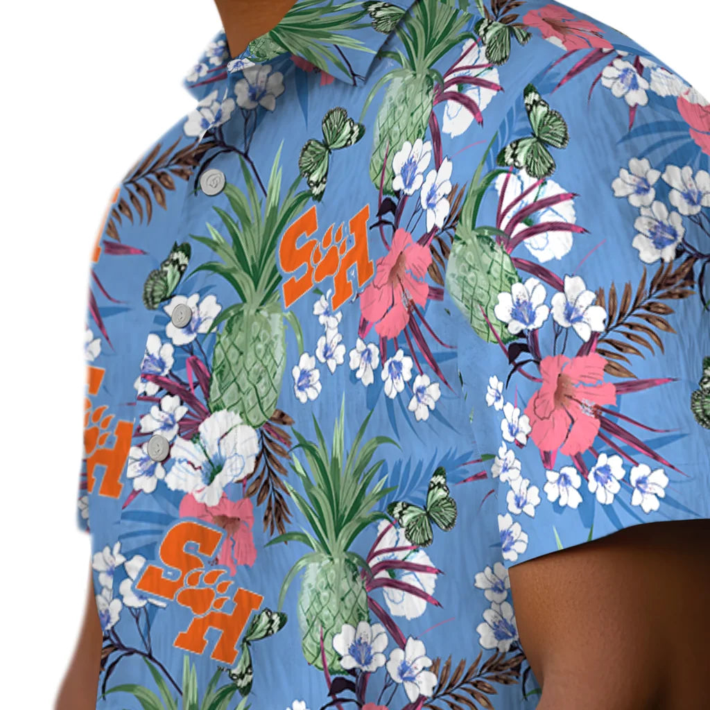 Sam Houston Bearkats Hawaiian Shirt - Pineapple Bouquet | Hula Hawaiian Shirts