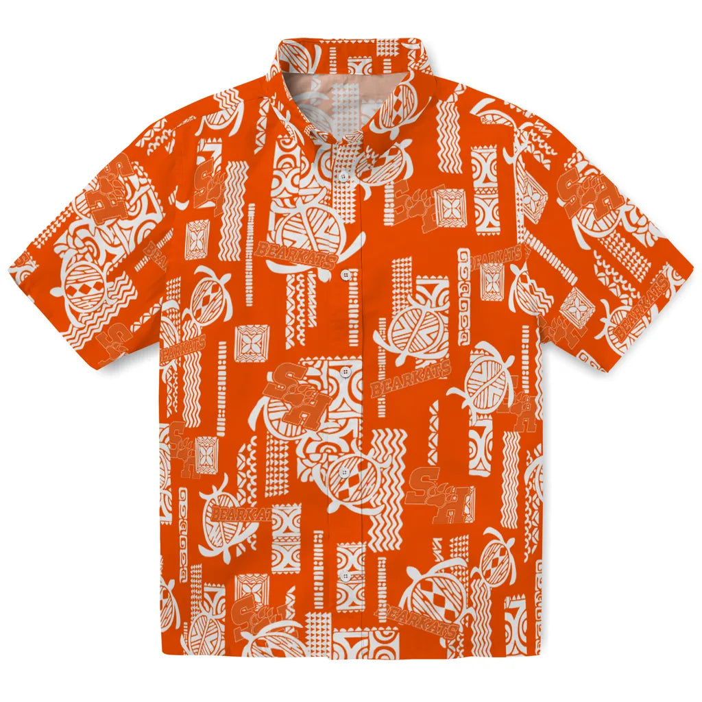 Sam Houston Bearkats Hawaiian Shirt - Turtle Lines | Hula Hawaiian Shirts