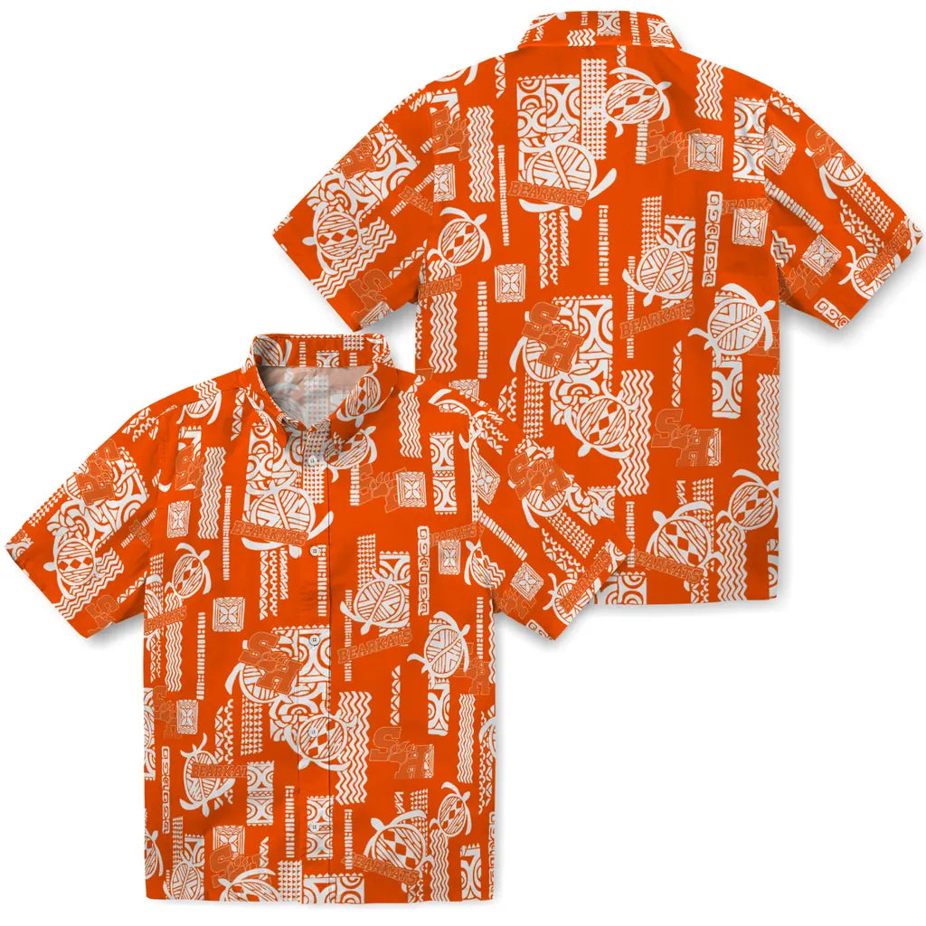 Sam Houston Bearkats Hawaiian Shirt - Turtle Lines | Hula Hawaiian Shirts