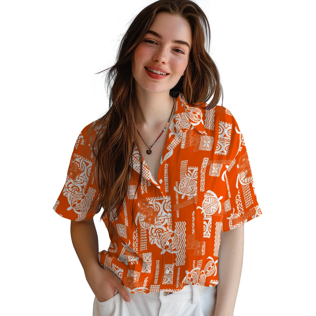 Sam Houston Bearkats Hawaiian Shirt - Turtle Lines | Hula Hawaiian Shirts