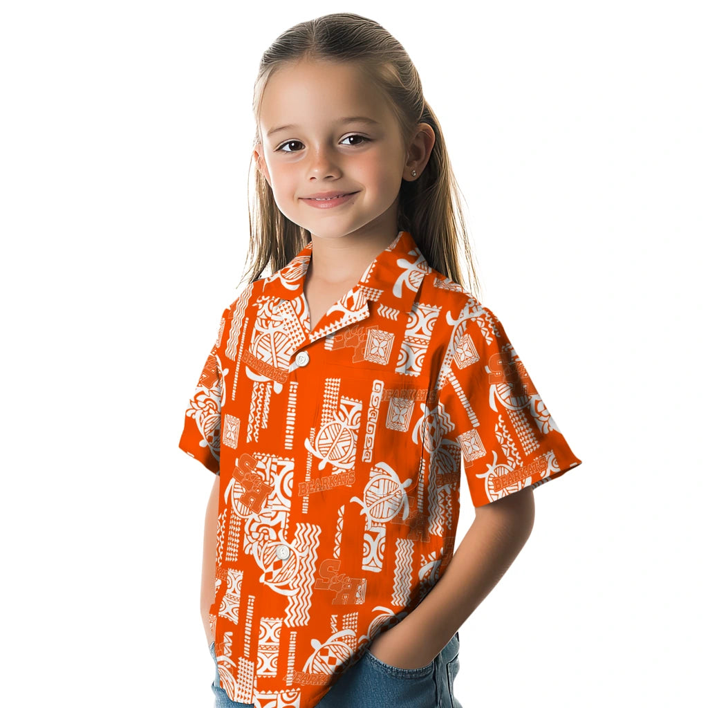 Sam Houston Bearkats Hawaiian Shirt - Turtle Lines | Hula Hawaiian Shirts