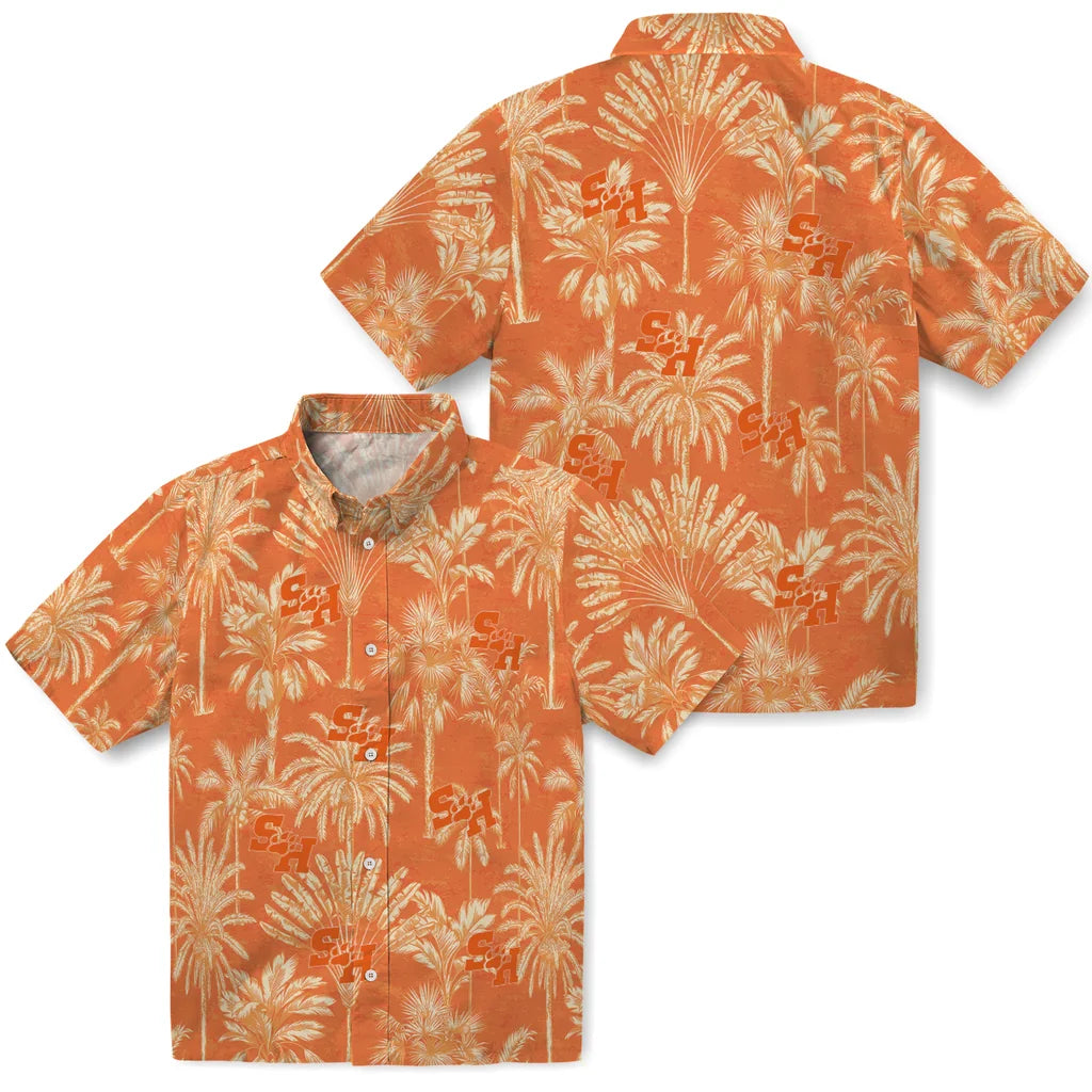 Sam Houston Bearkats Hawaiian Shirt - Vintage Palm Tree | Hula Hawaiian Shirts