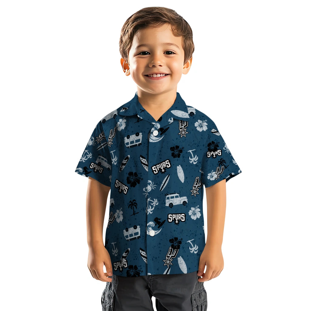 San Antonio Spurs Hawaiian Shirt - Beach Vibe | Hula Hawaiian Shirts