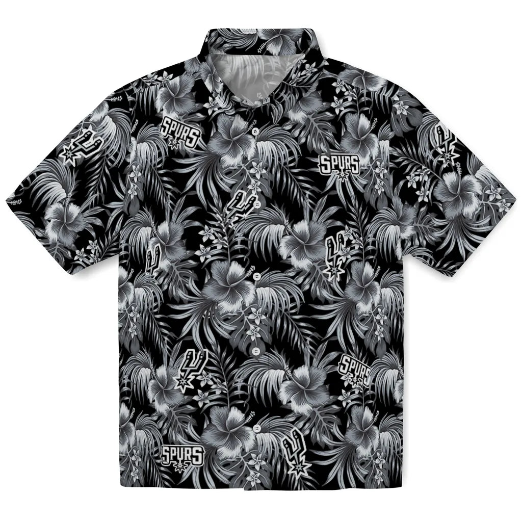 San Antonio Spurs Hawaiian Shirt - Hibiscus Exotic | Hula Hawaiian Shirts