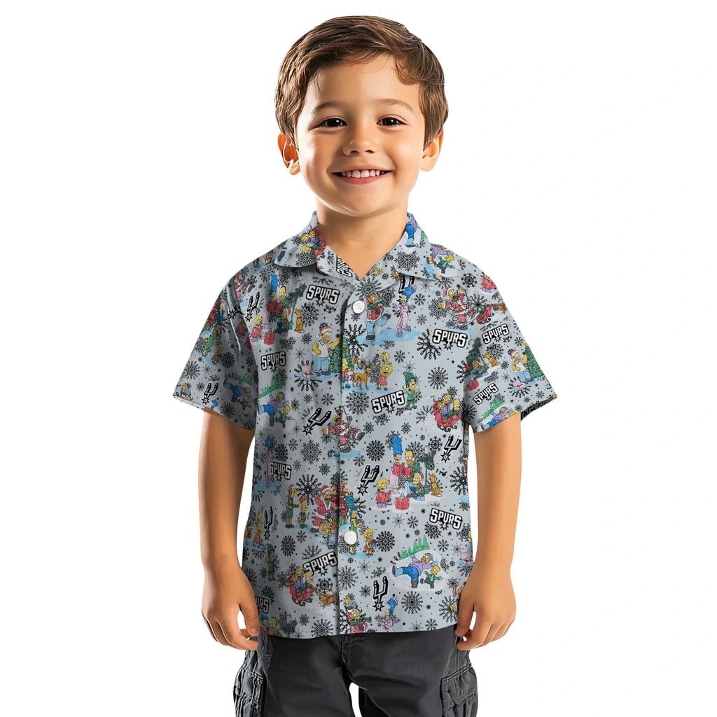 San Antonio Spurs Hawaiian Shirt - Simpsons Christmas | Hula Hawaiian Shirts