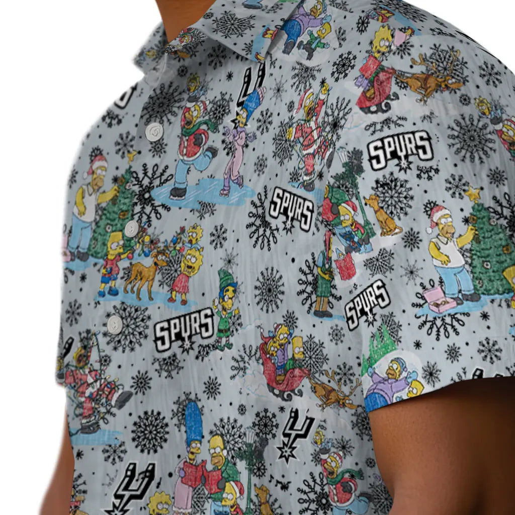 San Antonio Spurs Hawaiian Shirt - Simpsons Christmas | Hula Hawaiian Shirts