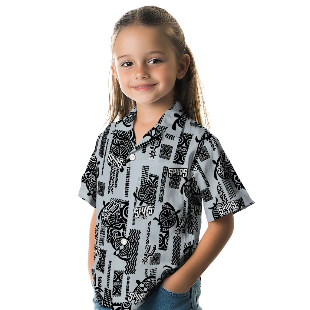 San Antonio Spurs Hawaiian Shirt - Turtle Lines | Hula Hawaiian Shirts