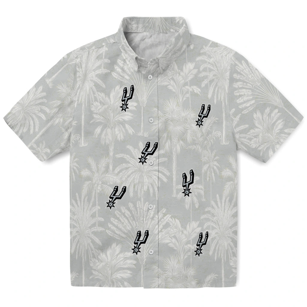 San Antonio Spurs Hawaiian Shirt - Vintage Palm Tree | Hula Hawaiian Shirts