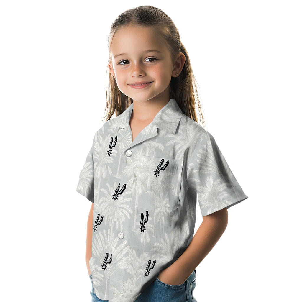 San Antonio Spurs Hawaiian Shirt - Vintage Palm Tree | Hula Hawaiian Shirts