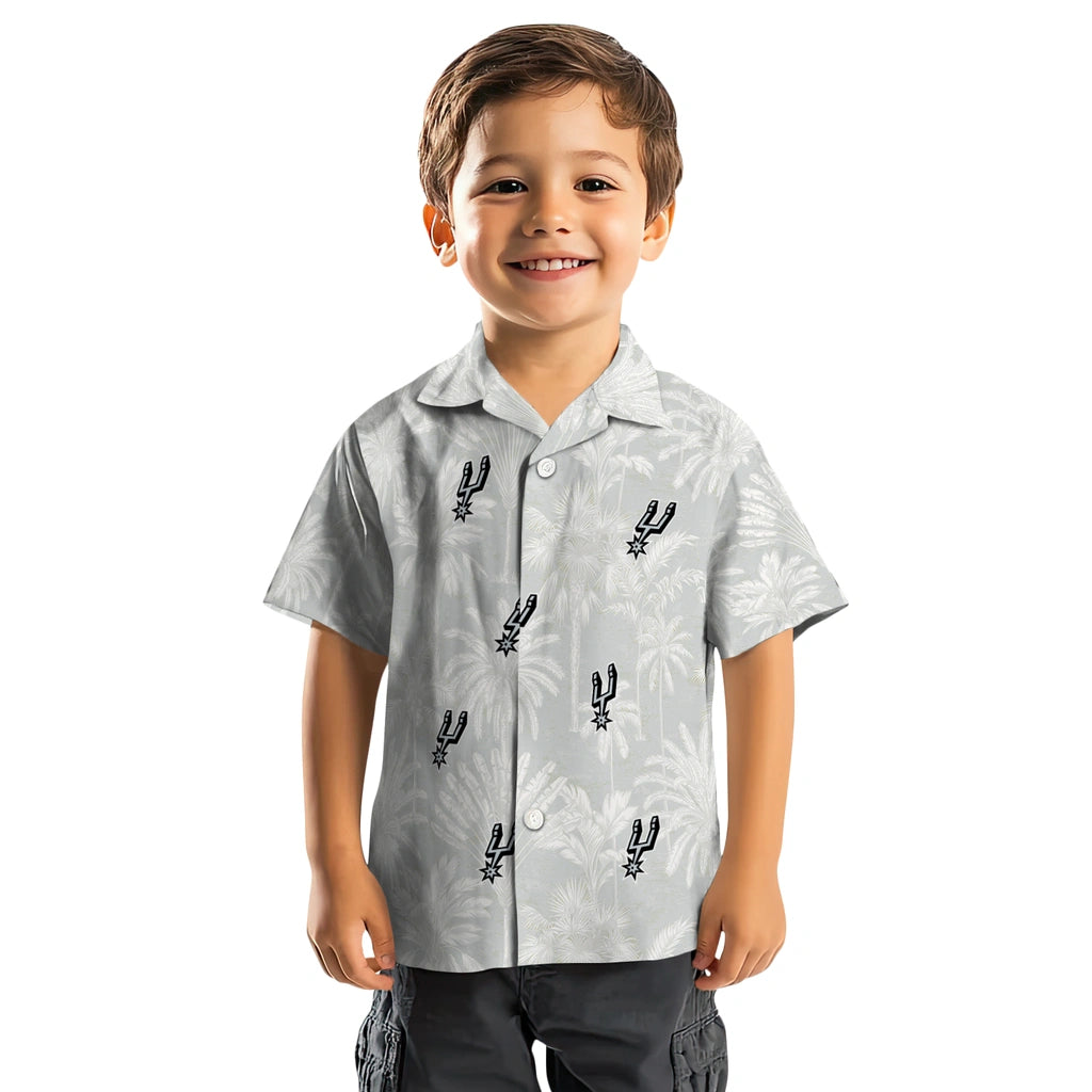 San Antonio Spurs Hawaiian Shirt - Vintage Palm Tree | Hula Hawaiian Shirts