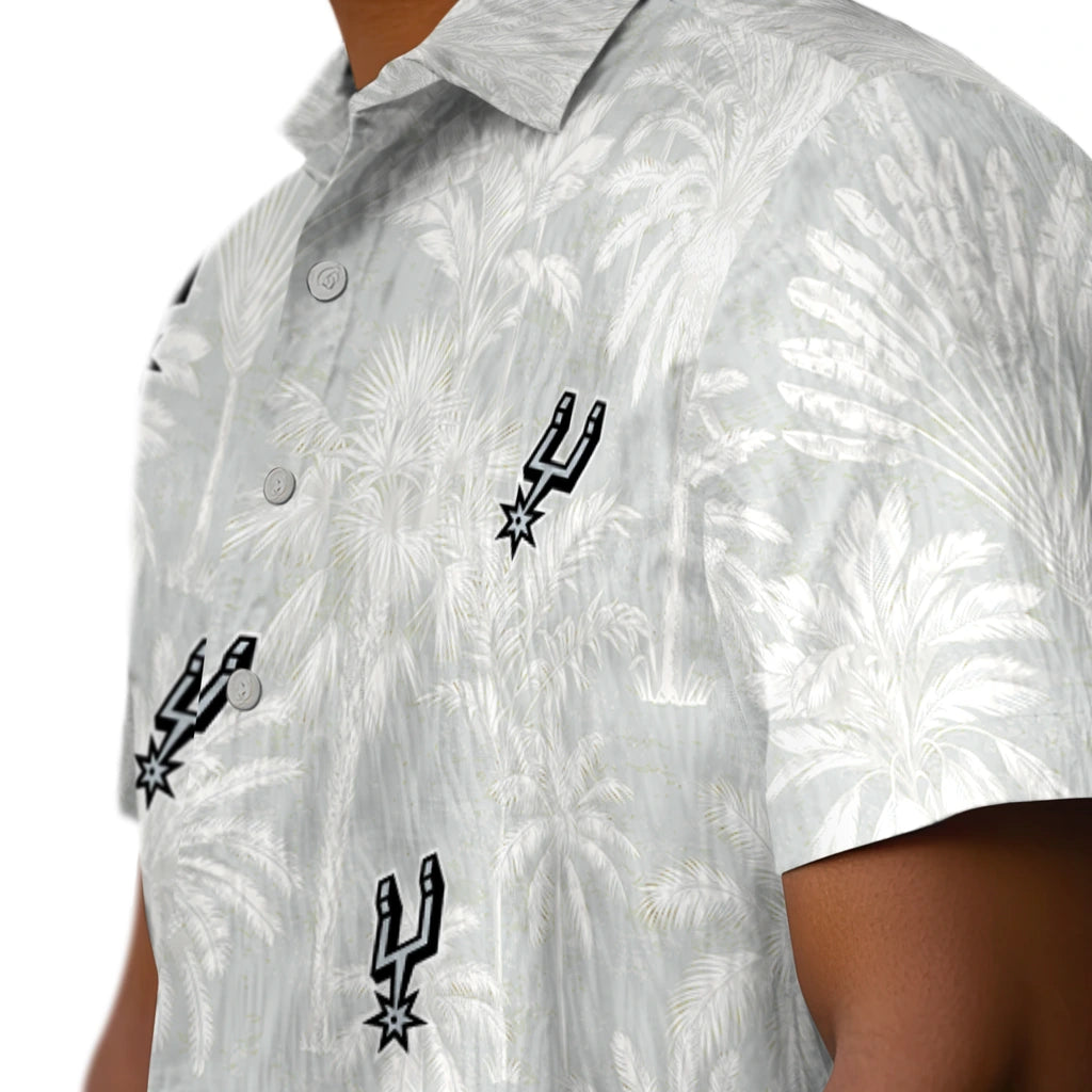 San Antonio Spurs Hawaiian Shirt - Vintage Palm Tree | Hula Hawaiian Shirts
