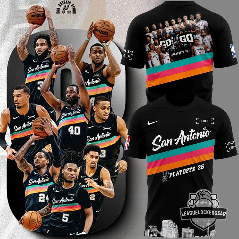 San Antonio Spurs Playoffs '26 T-Shirt - LeagueLockerGear