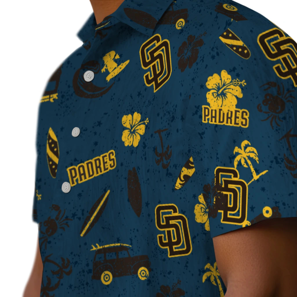 San Diego Padres Hawaiian Shirt - Beach Vibe | Hula Hawaiian Shirts