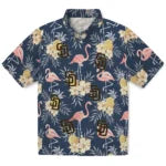 San Diego Padres Hawaiian Shirt - Flamingo Hibiscus | Hula Hawaiian Shirts