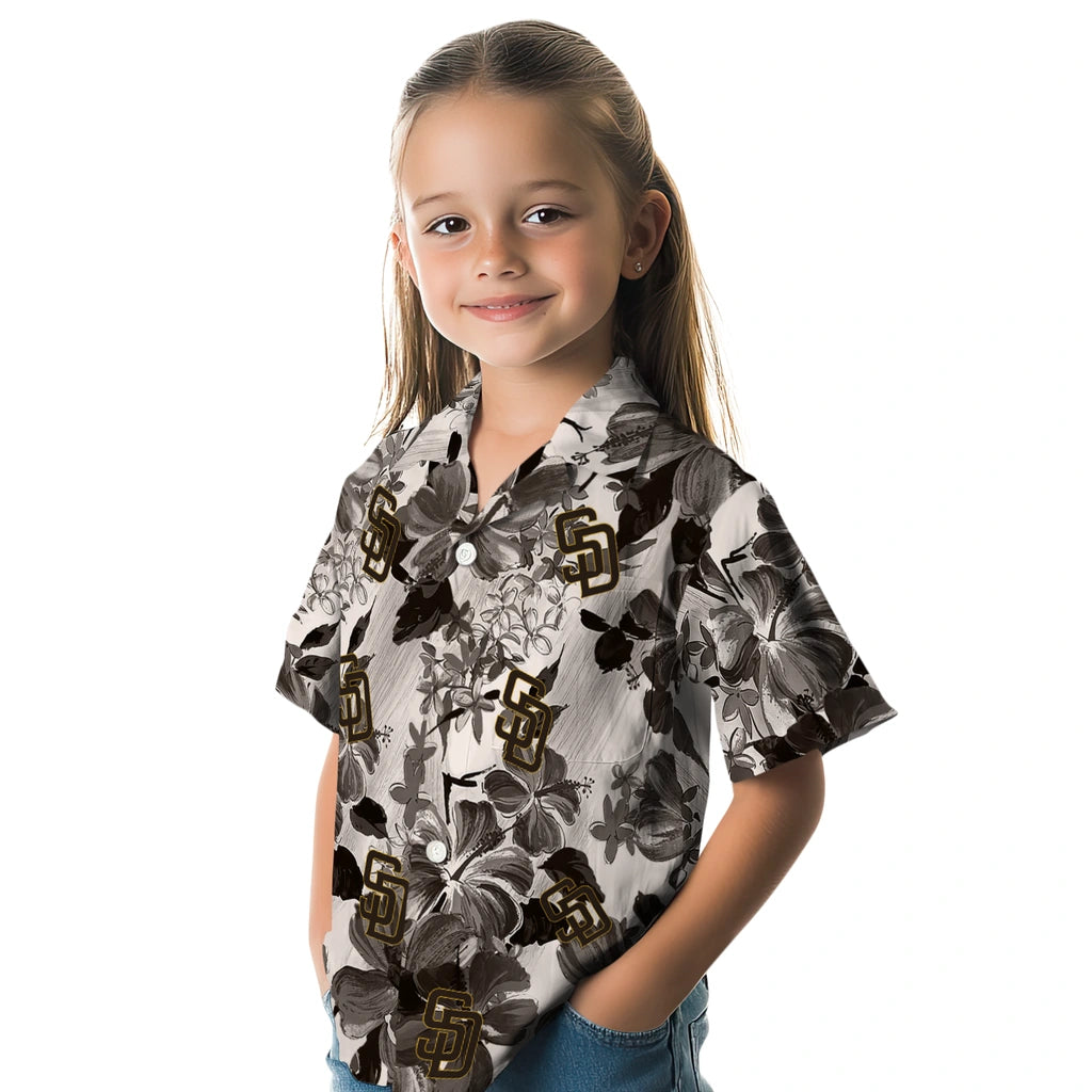 San Diego Padres Hawaiian Shirt - Hibiscus Arrangement | Hula Hawaiian Shirts