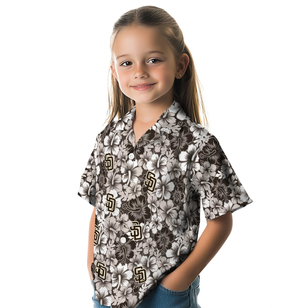 San Diego Padres Hawaiian Shirt - Hibiscus Blooms | Hula Hawaiian Shirts