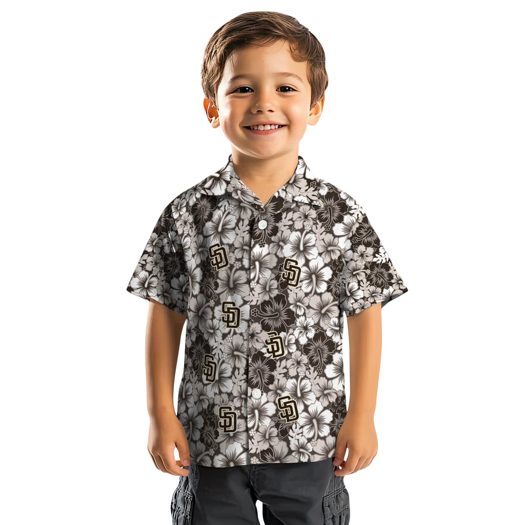 San Diego Padres Hawaiian Shirt - Hibiscus Blooms | Hula Hawaiian Shirts