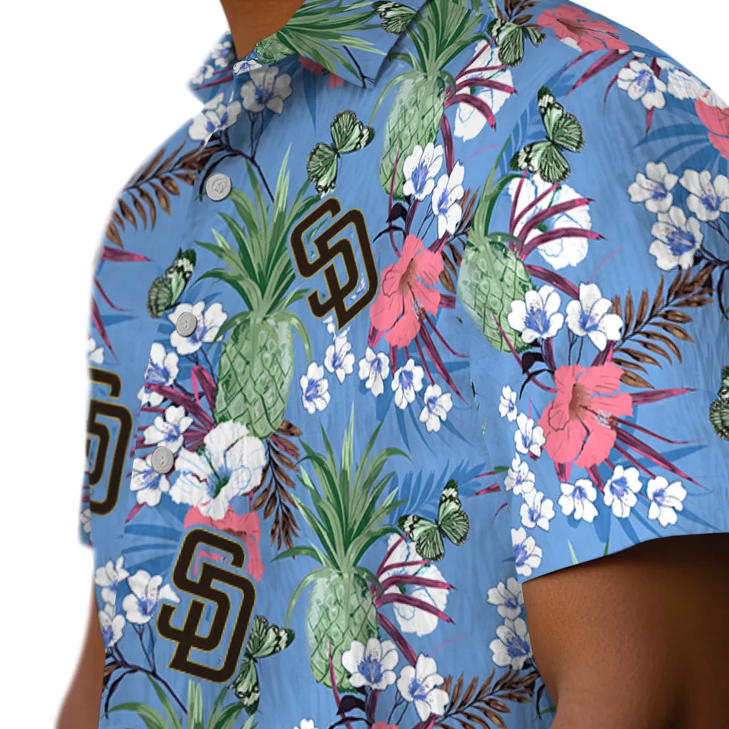 San Diego Padres Hawaiian Shirt - Pineapple Bouquet | Hula Hawaiian Shirts